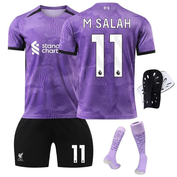 2023-2024 Liverpool 2 Away Match No. 11 Salah Soccer Jersey Sportswear 2023-2024 Liverpool 2 Away Match No. 11 Salah Soccer Jersey Sportswear